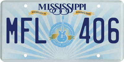 MS license plate MFL406