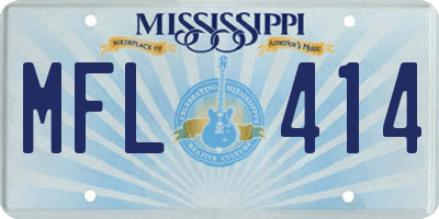 MS license plate MFL414