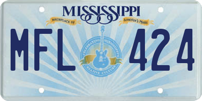 MS license plate MFL424