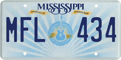 MS license plate MFL434