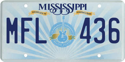MS license plate MFL436