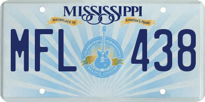 MS license plate MFL438