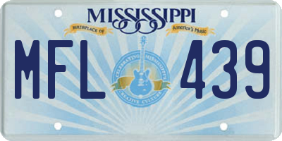 MS license plate MFL439