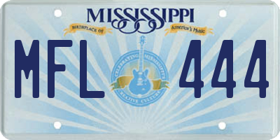 MS license plate MFL444