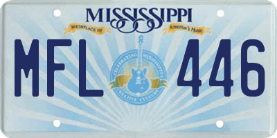 MS license plate MFL446
