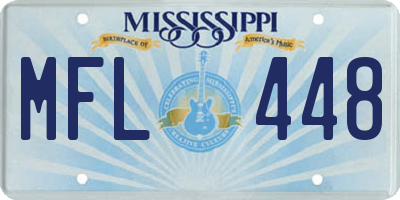MS license plate MFL448