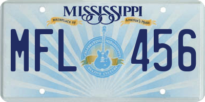 MS license plate MFL456