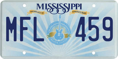 MS license plate MFL459