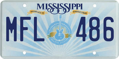 MS license plate MFL486