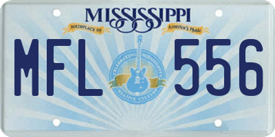 MS license plate MFL556
