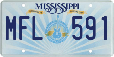 MS license plate MFL591