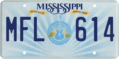 MS license plate MFL614
