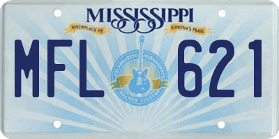 MS license plate MFL621