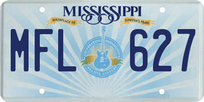 MS license plate MFL627