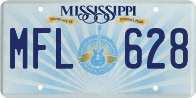MS license plate MFL628
