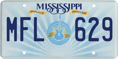 MS license plate MFL629