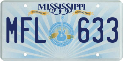 MS license plate MFL633