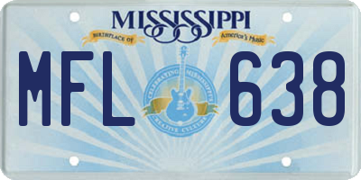 MS license plate MFL638