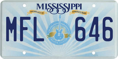 MS license plate MFL646