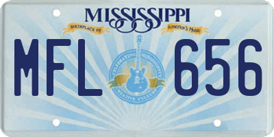 MS license plate MFL656