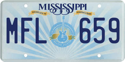 MS license plate MFL659