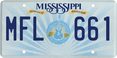 MS license plate MFL661
