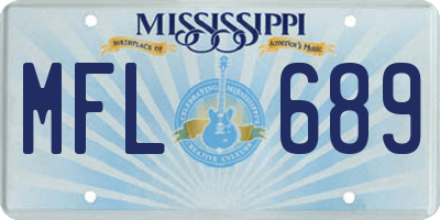 MS license plate MFL689