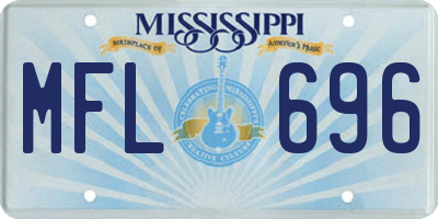 MS license plate MFL696