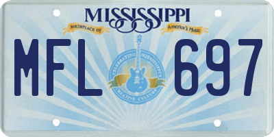 MS license plate MFL697