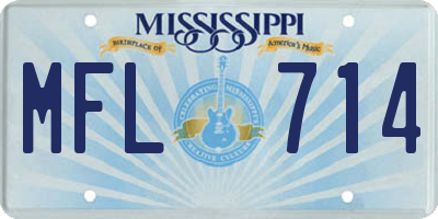 MS license plate MFL714