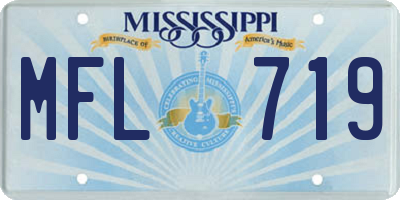 MS license plate MFL719