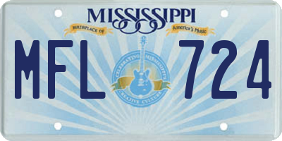 MS license plate MFL724