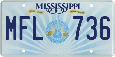 MS license plate MFL736