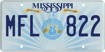 MS license plate MFL822