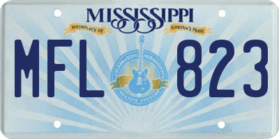 MS license plate MFL823