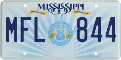MS license plate MFL844