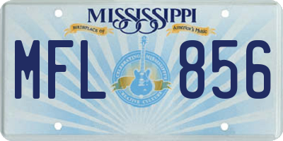 MS license plate MFL856