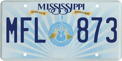 MS license plate MFL873