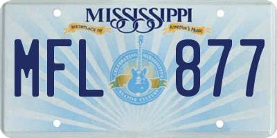 MS license plate MFL877