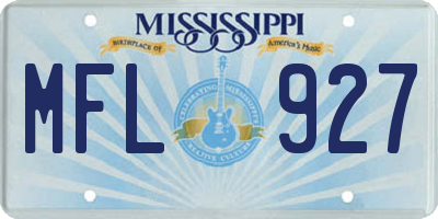 MS license plate MFL927