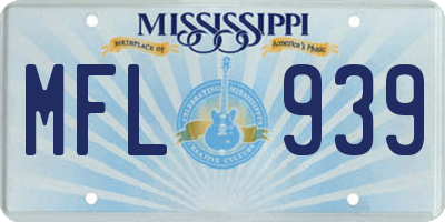 MS license plate MFL939