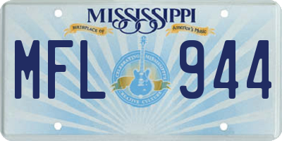 MS license plate MFL944