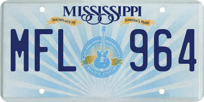 MS license plate MFL964
