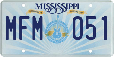 MS license plate MFM051