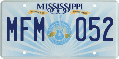 MS license plate MFM052