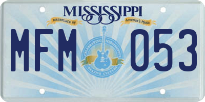 MS license plate MFM053