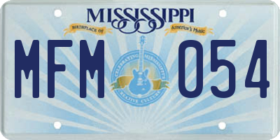 MS license plate MFM054