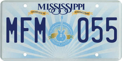 MS license plate MFM055