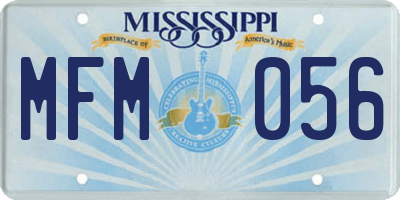 MS license plate MFM056
