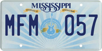 MS license plate MFM057